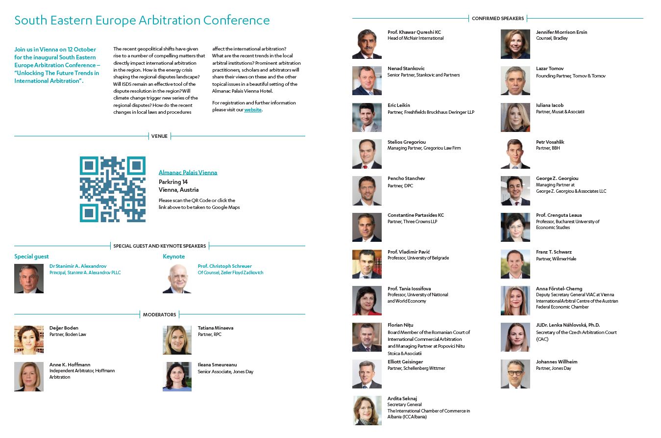 22807 FLYR South Eastern Europe Arbitration Conference flyer d30 Seite 2