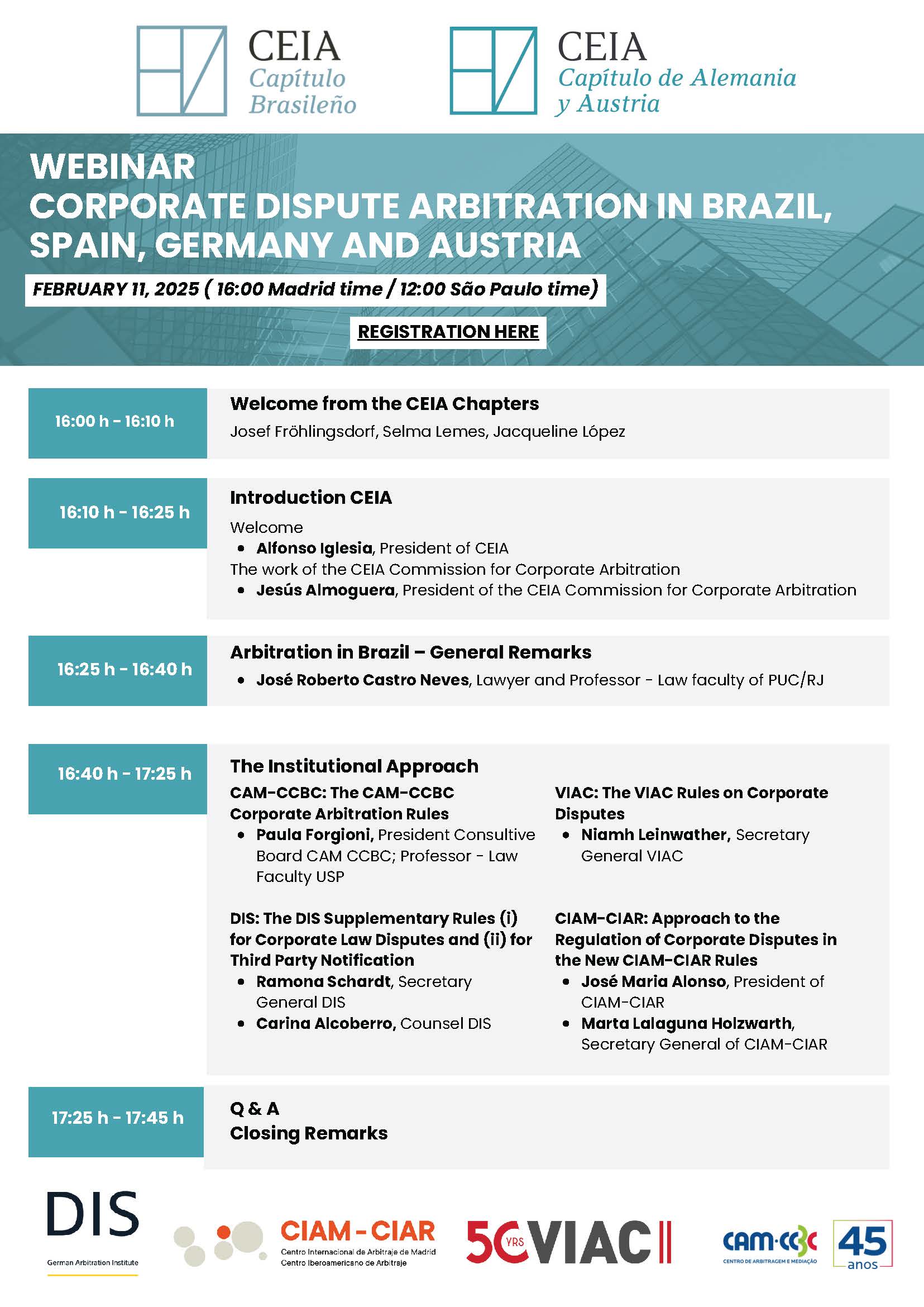 CORPORATE DISPUTE ARBITRATION IN BRAZIL SPAIN GERMANY AND AUSTRIA