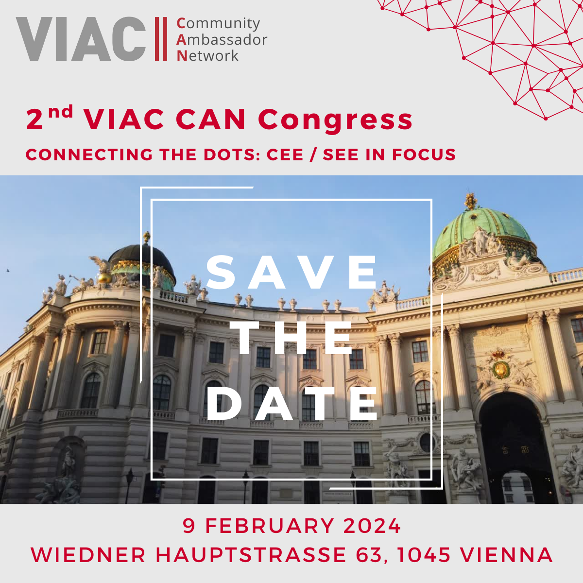 Save the Date 2nd VIAC CAN Congress