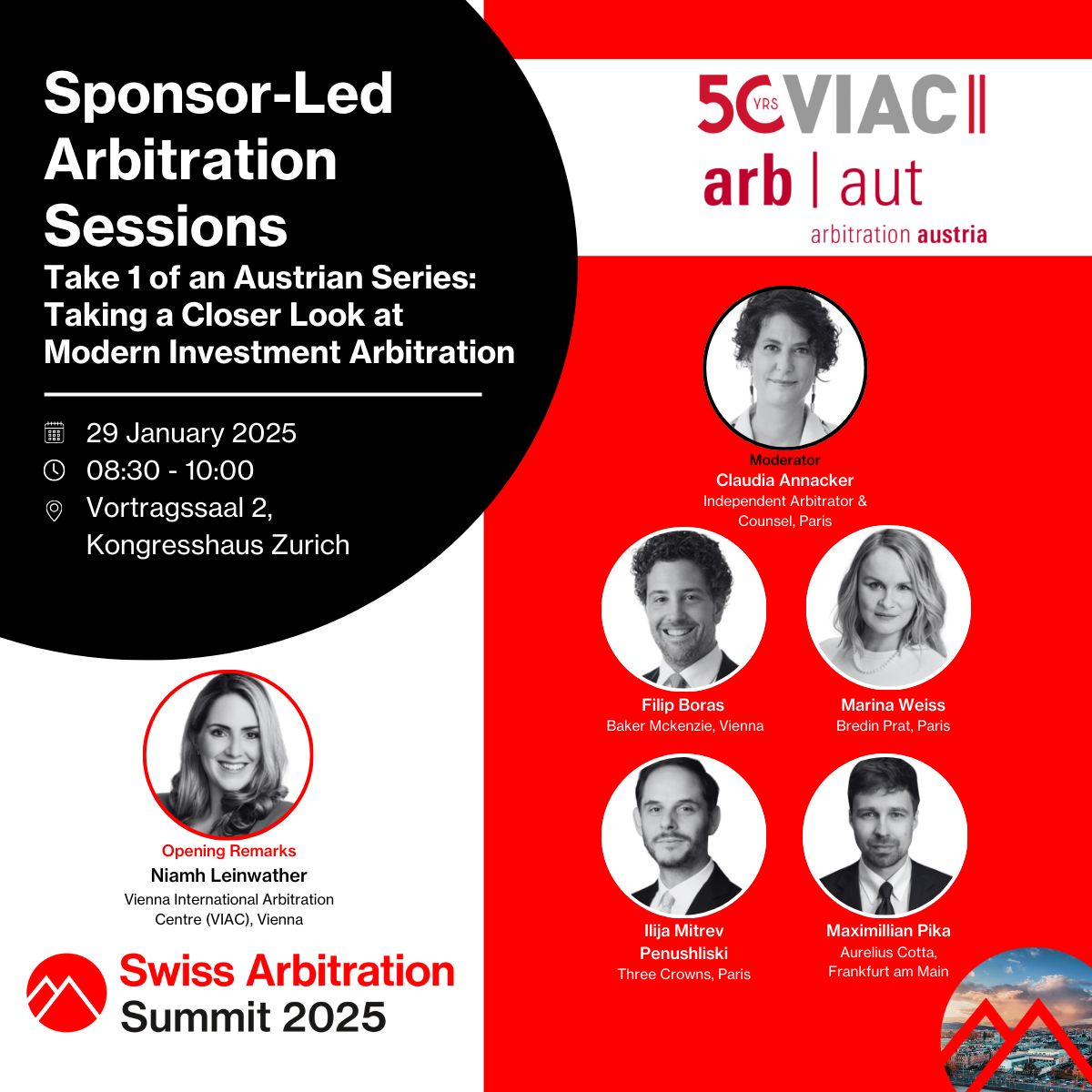 Sponsor led Arbitration Sessions 2025 VIAC Arb Aut